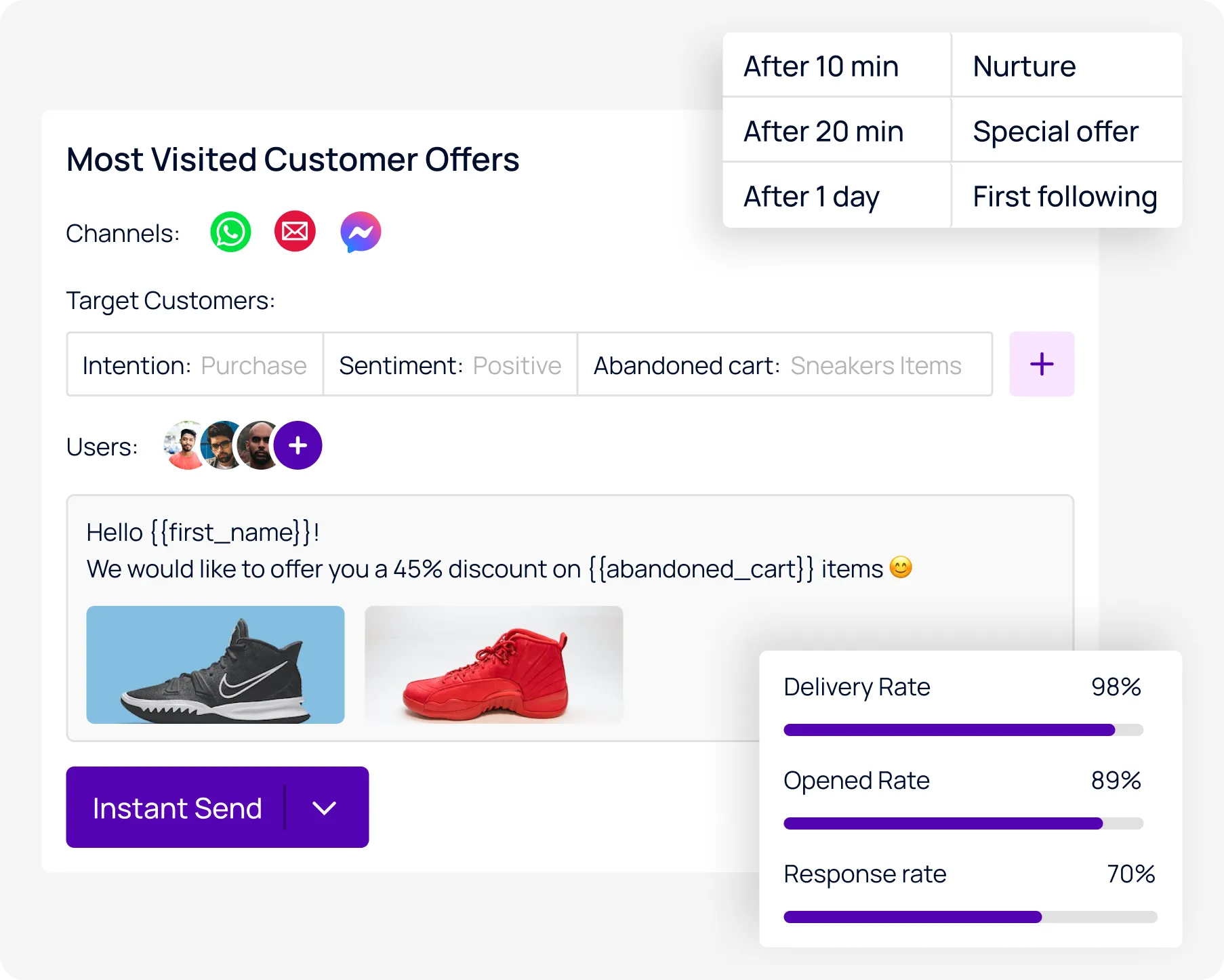 Mevrik AI Powered Marketing Tool - Personalized broadcast & marketing based on User Conversation Behaviour