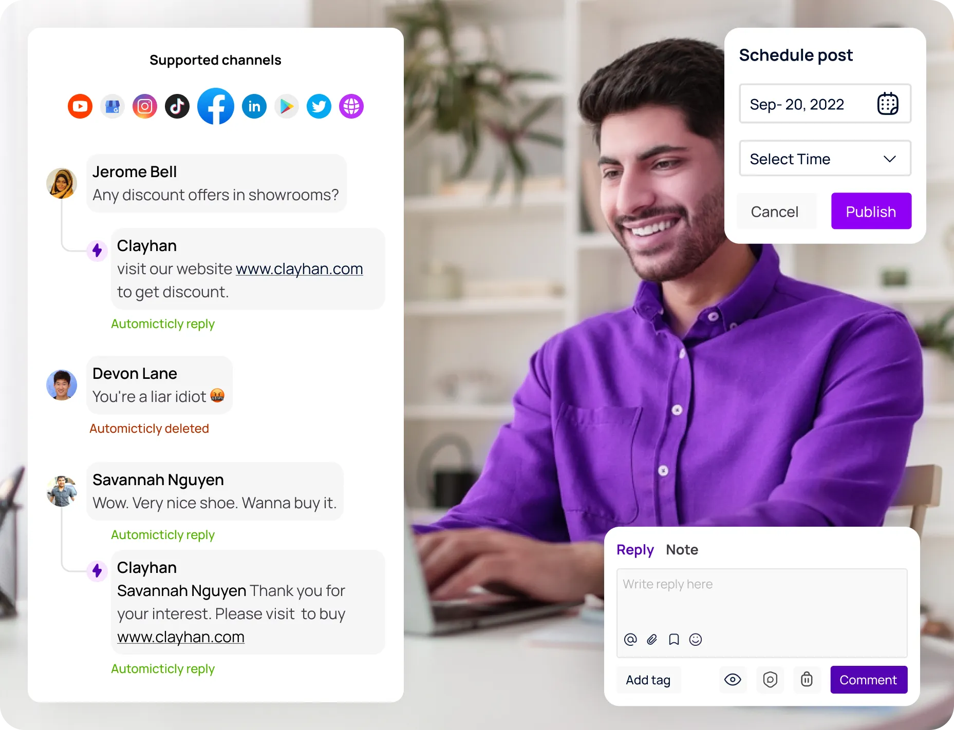 Mevrik Social Media Management - Mevrik AI powered Auto Comment Reply Saas platform