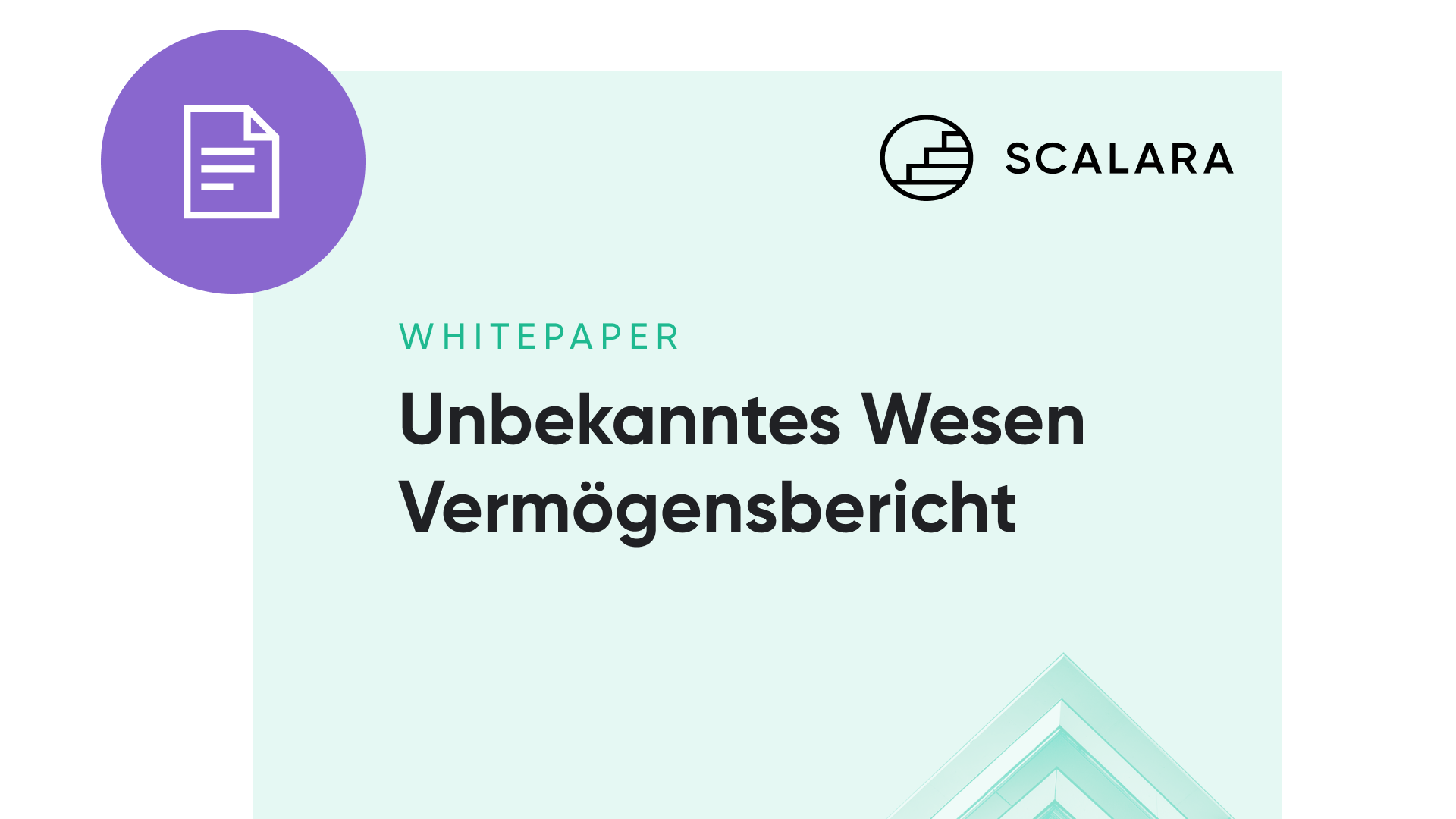 Unbekanntes Wesen Vermögensbericht