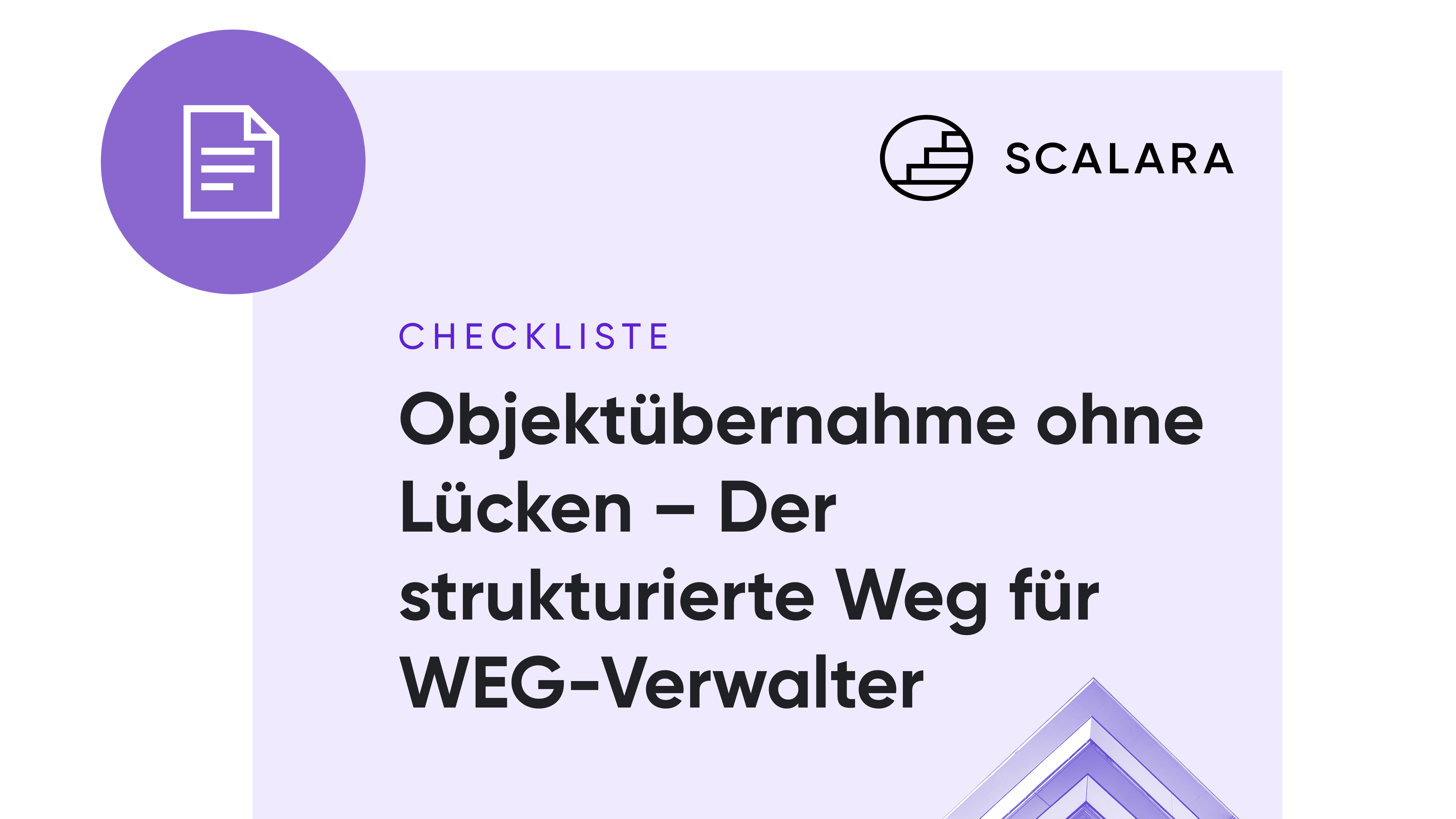 Checkliste Objektübernahme