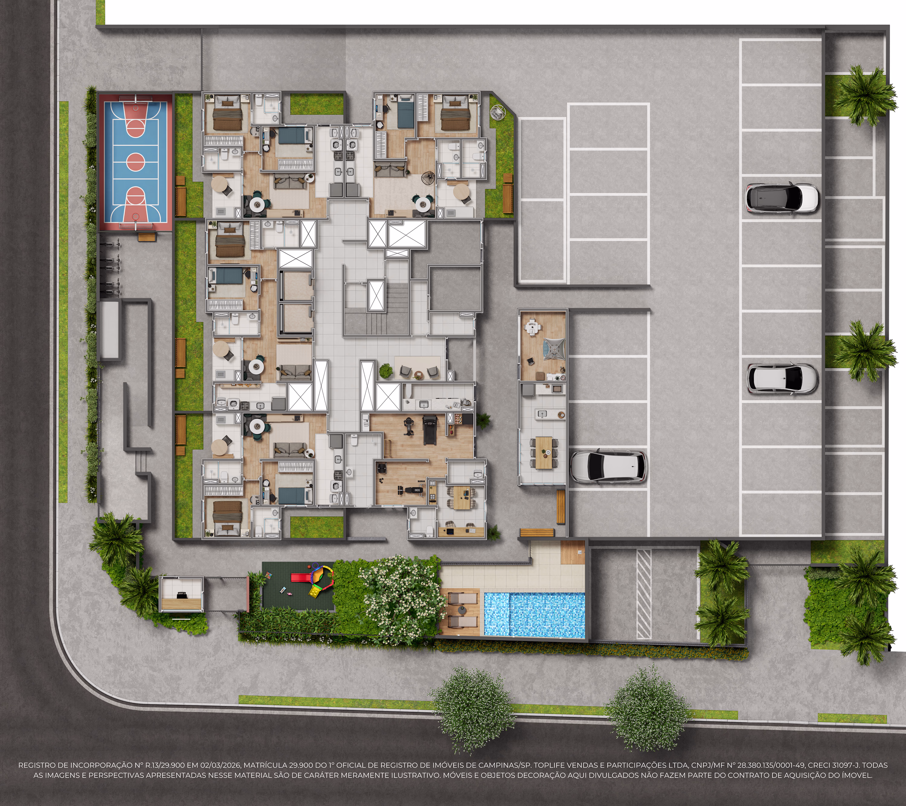 Implantação do térreo