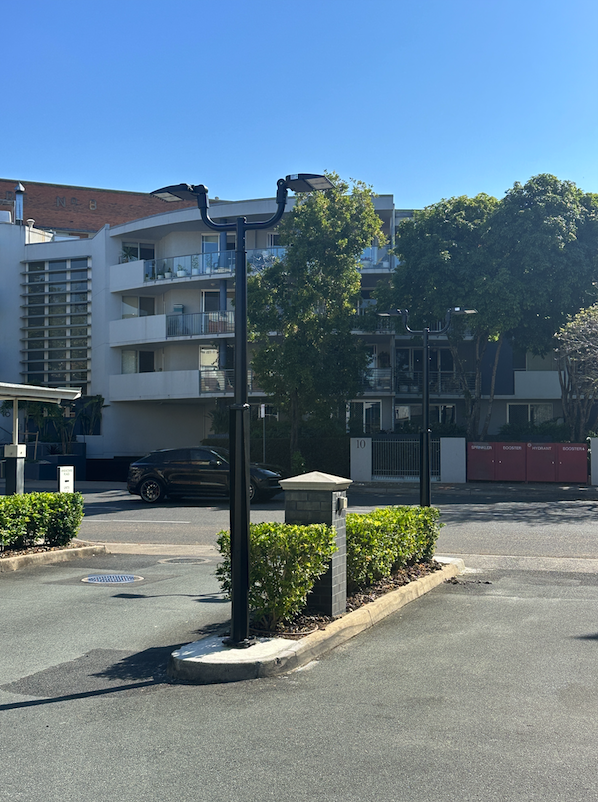 New pole light installed