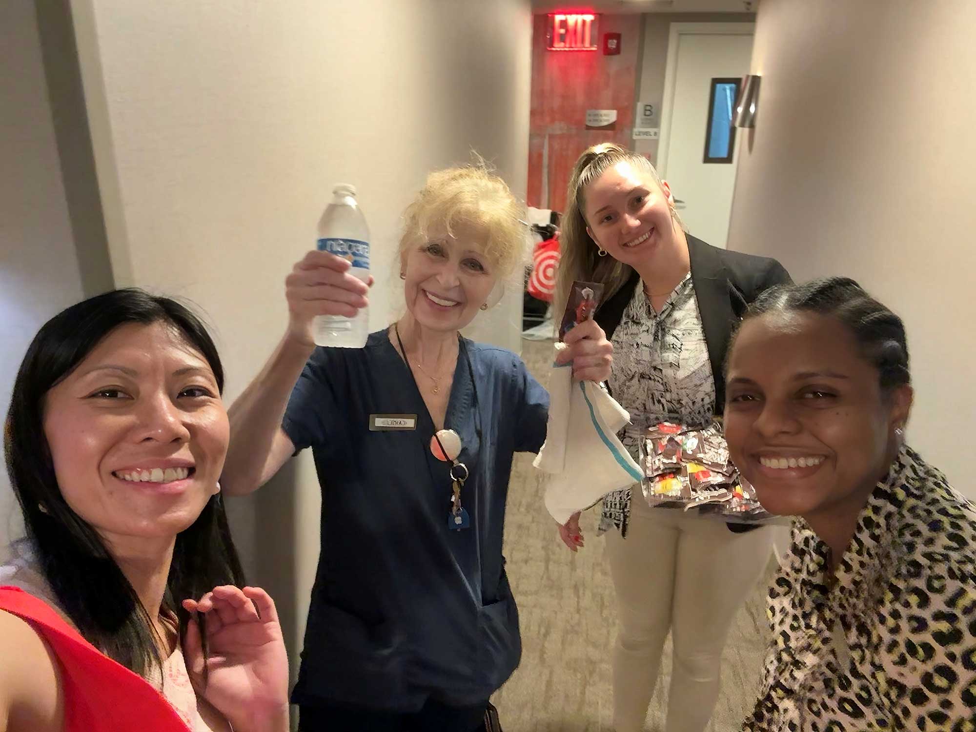Fairfield New York Manhattan/Central Park associates are treated to water and snack breaks on hot July days.