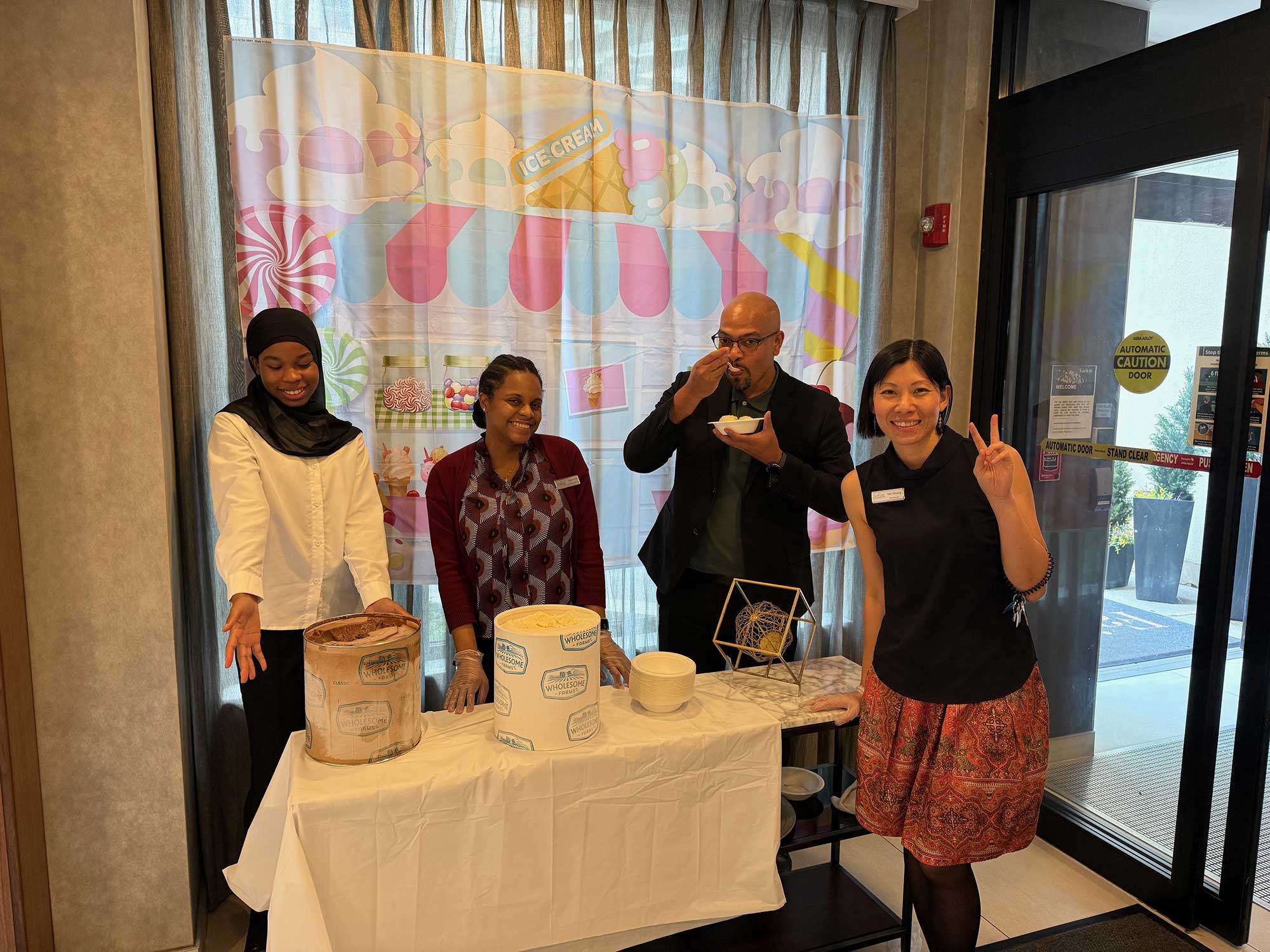 Chocolate or vanilla? Why not both? Staff at the Fairfield New York Manhattan/Central Park beat the summer heat with a refreshing ice cream social.