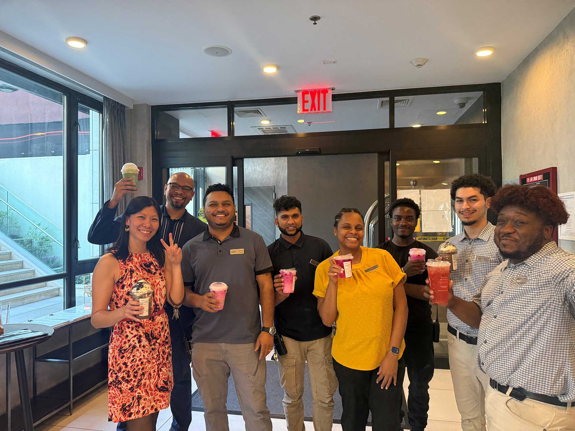 As July temperatures soared over 100 degrees, the Fairfield New York Manhattan/Central Park team beat the heat with icy drinks.