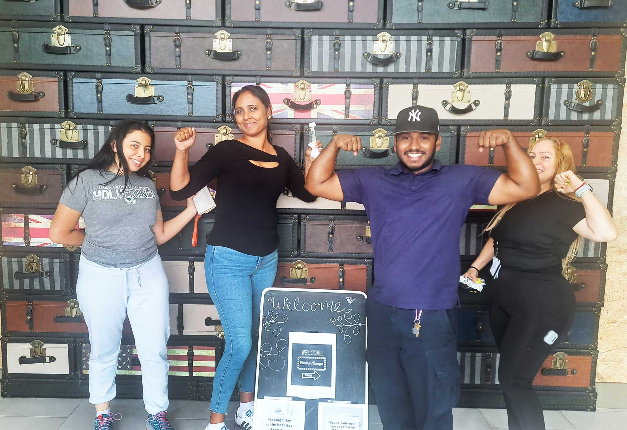 ‘Wellness Week’ brings out the ‘flex’ for Days Inn by Wyndham Jamaica/JFK Airport team members.