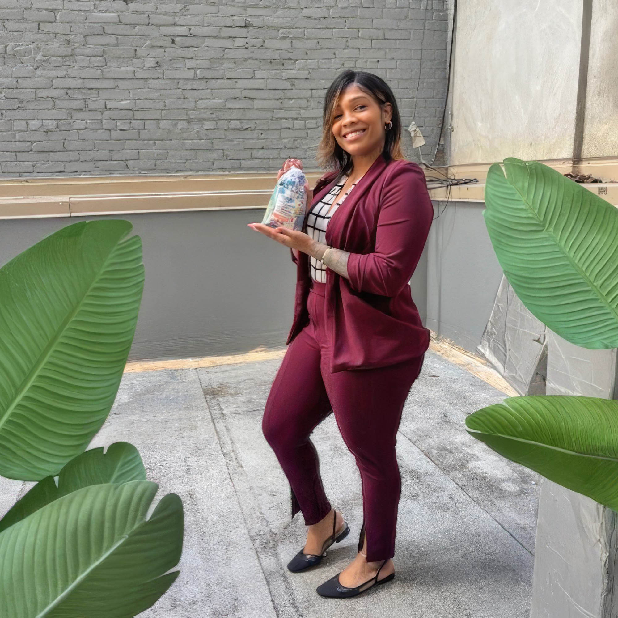 If you got it, flaunt it! Housekeeping Manager Shireen Nelson displays her ‘Wellness Week’ treats given to associates at the SpringHill Suites New York Manhattan Times Square. 