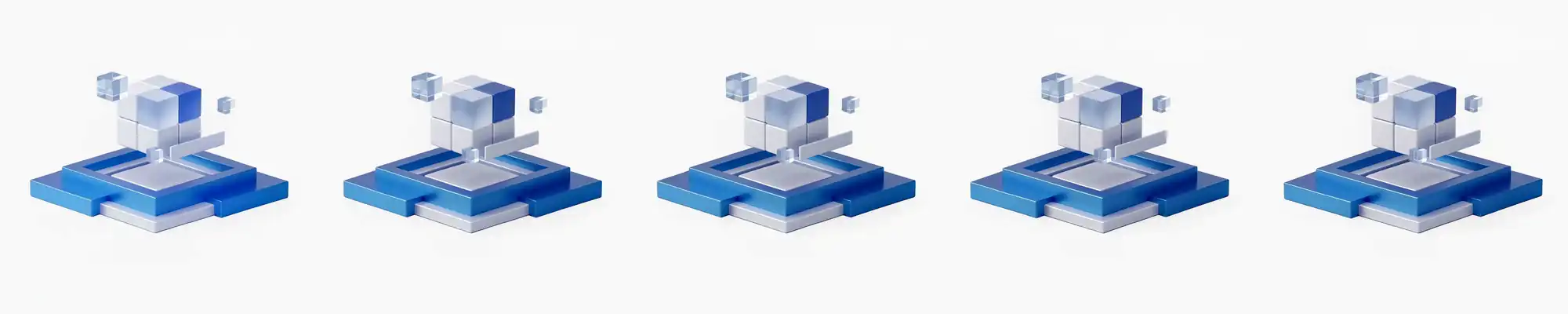 Rotating 360 view of a modular Webflow build