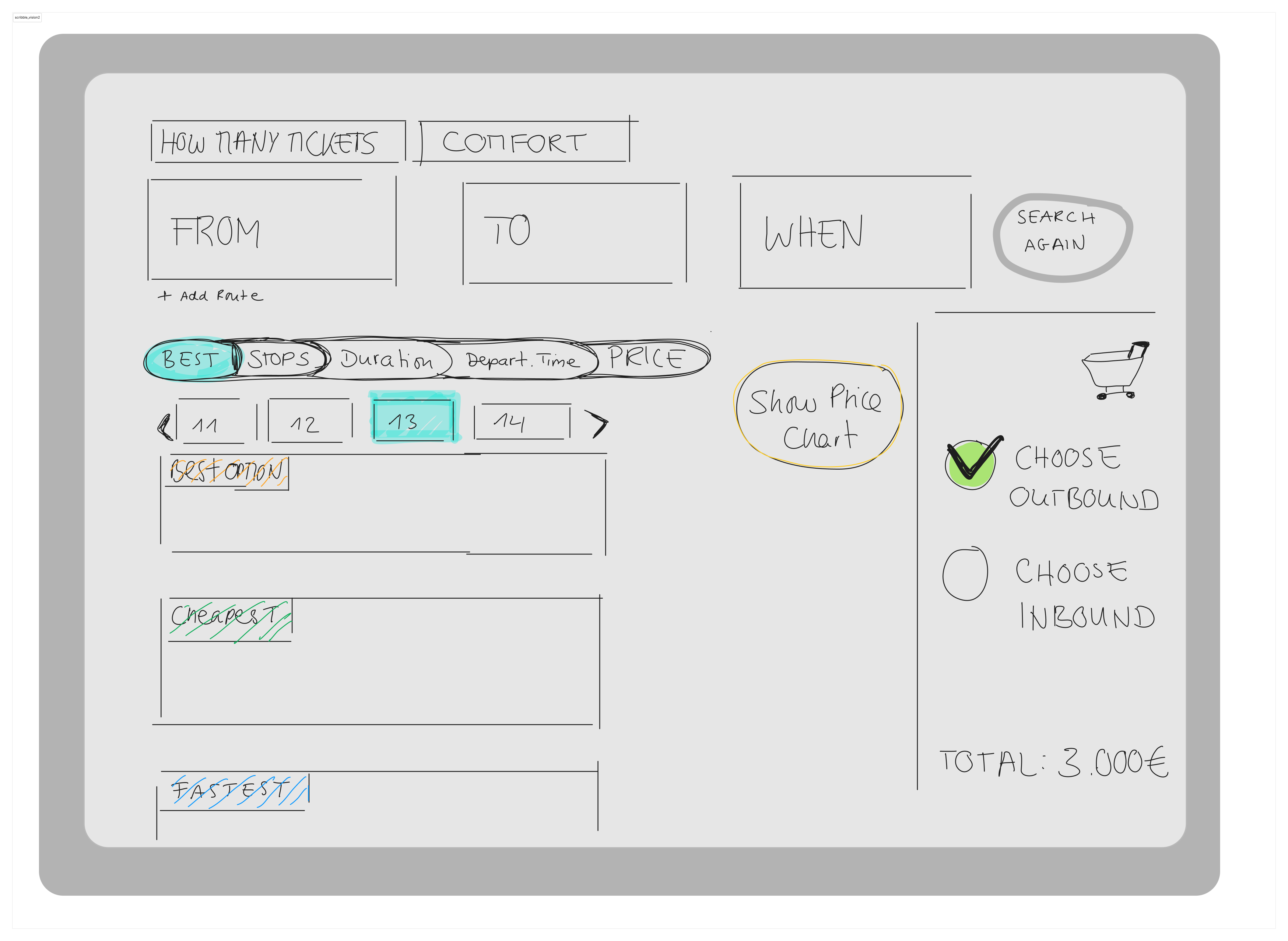 An iteration of the change report showing a stacked view of lines as a selection feature and quick action buttons.