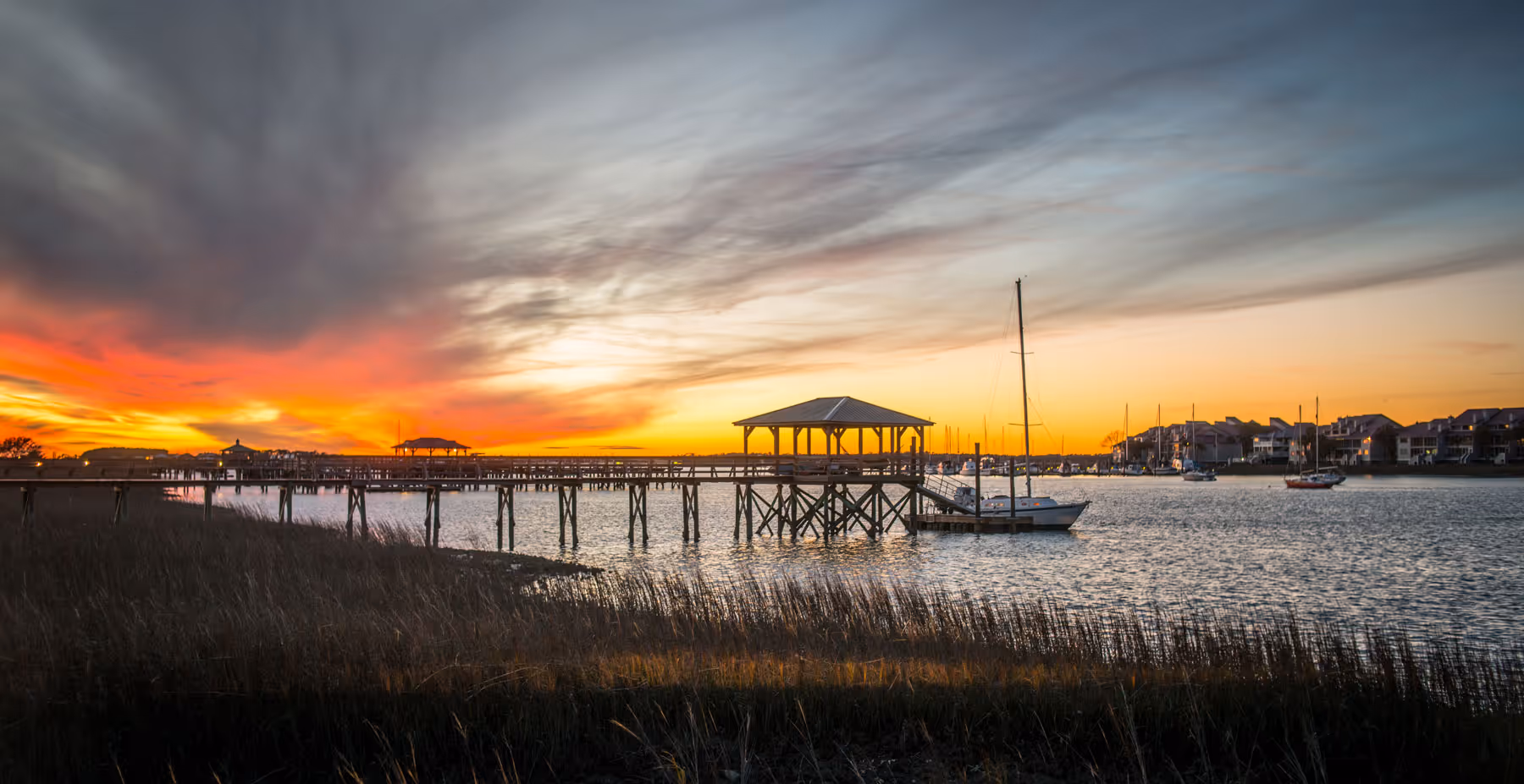 Sunset at James Island, SC.