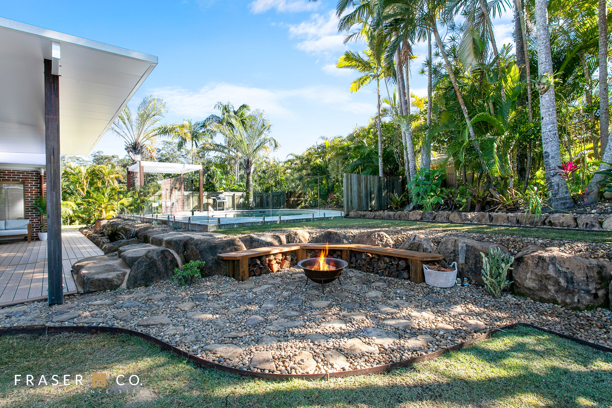 Backyard at 1 Gumdale Court, Noosaville QLD 4566