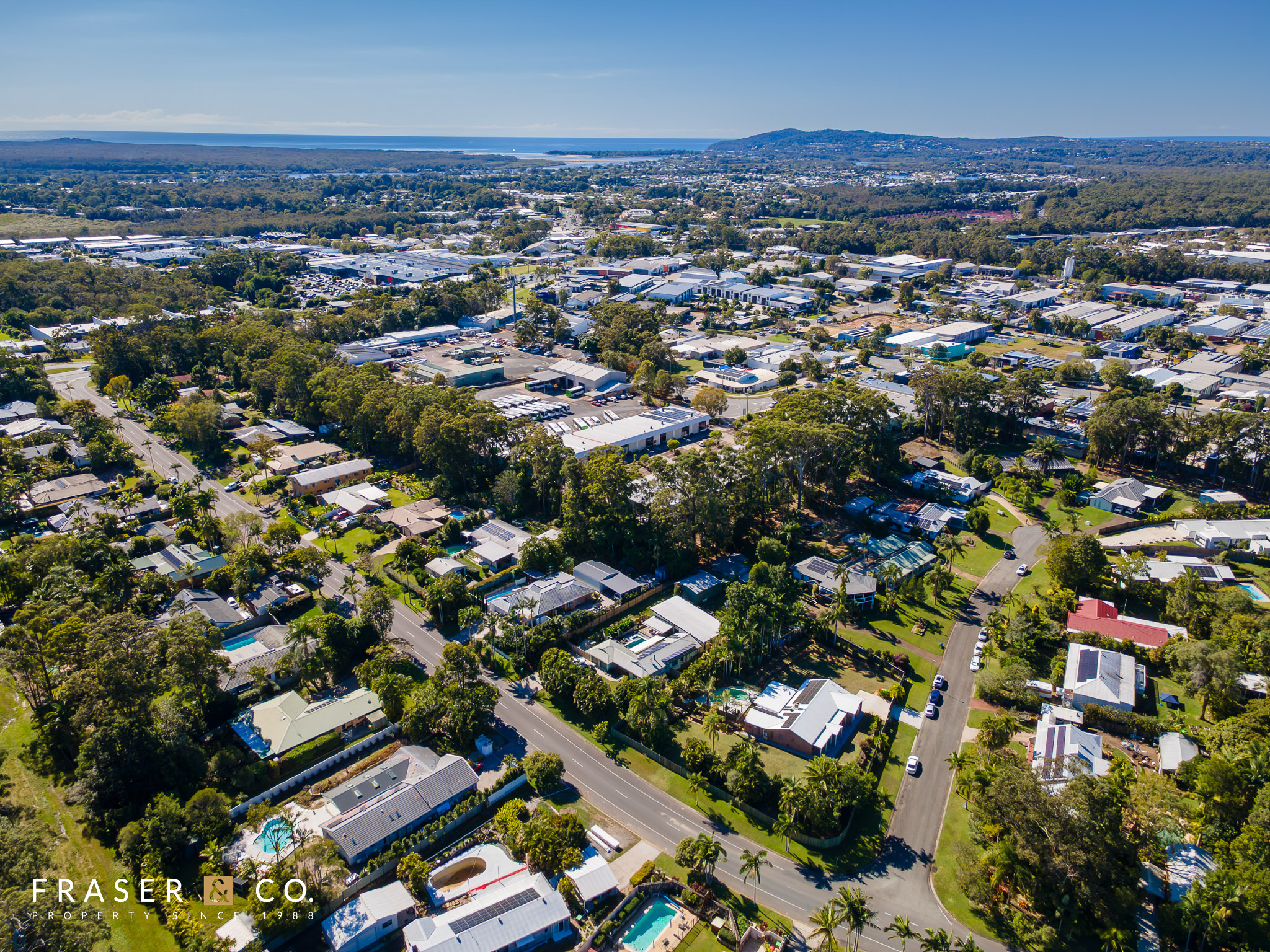 Aerial view of 1 Gumdale Court, Noosaville QLD 4566