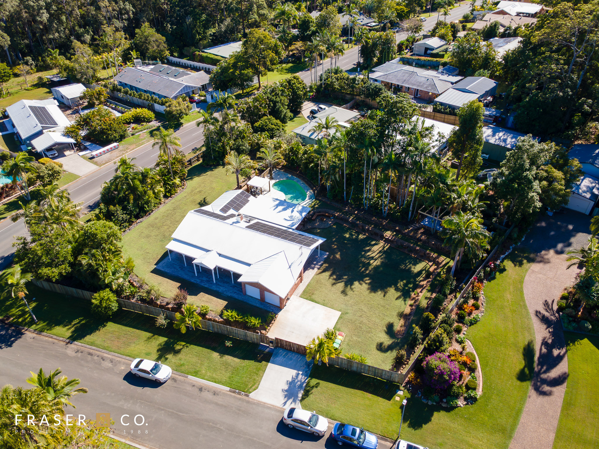 Aerial view of 1 Gumdale Court, Noosaville QLD 4566