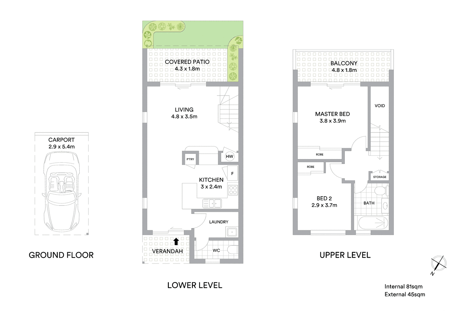 Floor plan for 1 / 23 Margit Cresent, Sunrise Beach QLD 4567