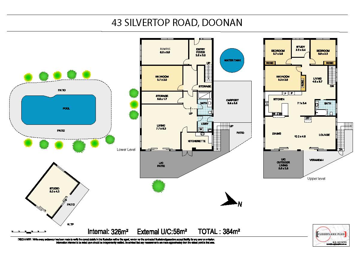 Floor plan for 43 Silvertop Road, Doonan QLD 4562