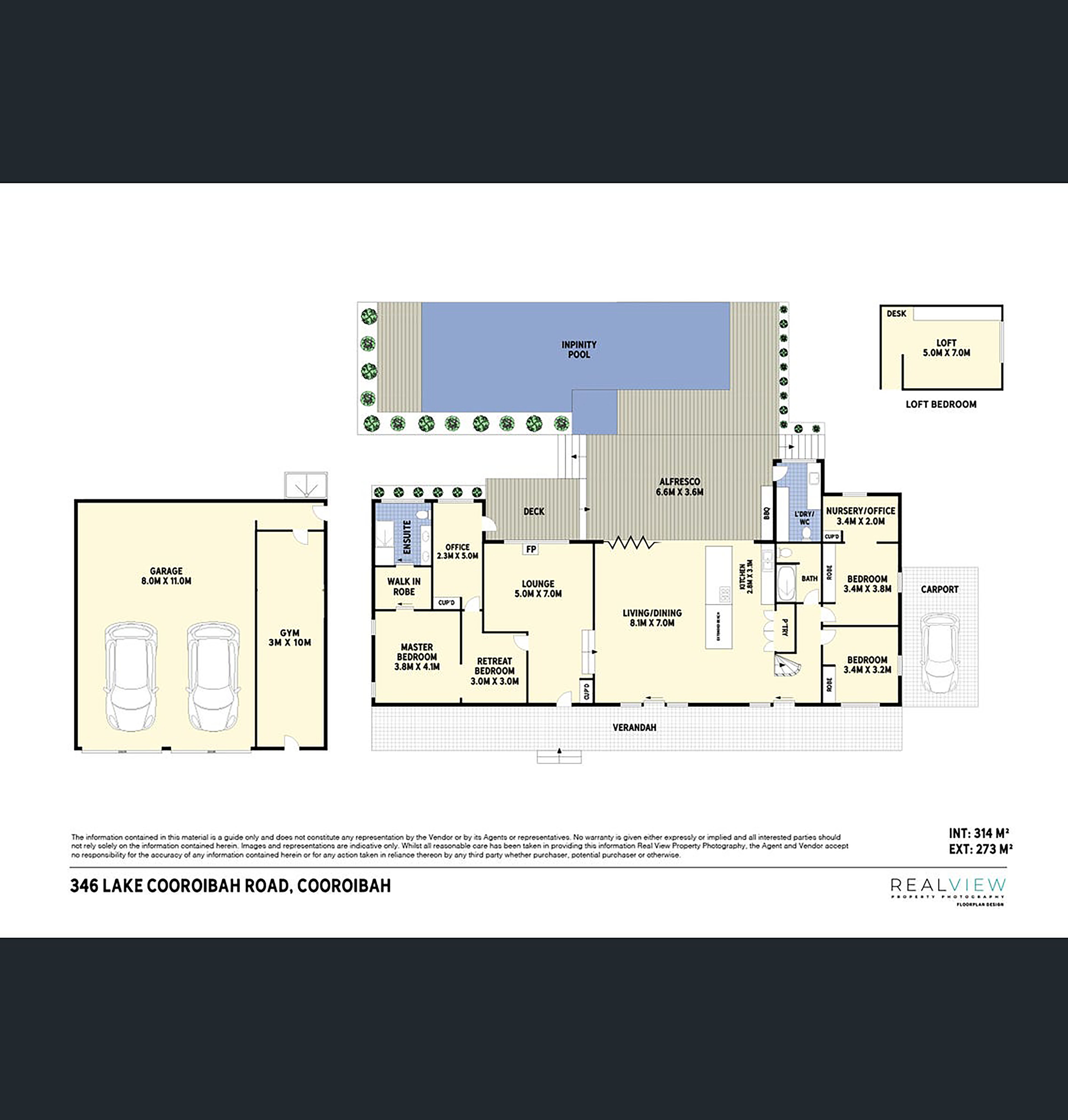 Floor plan for 346 Lake Cooroibah Road, Cooroibah