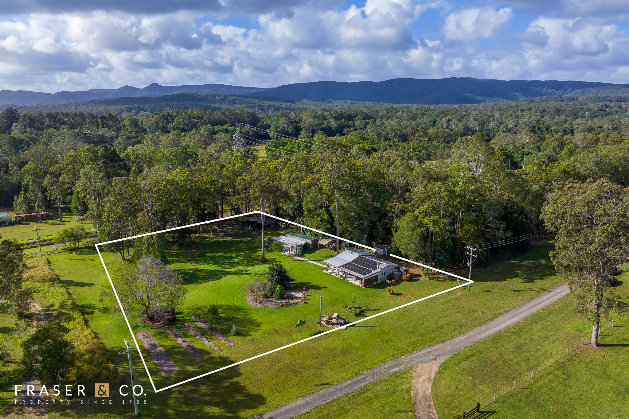 Aerial view of 34 Toomey Street, Traveston QLD 4570
