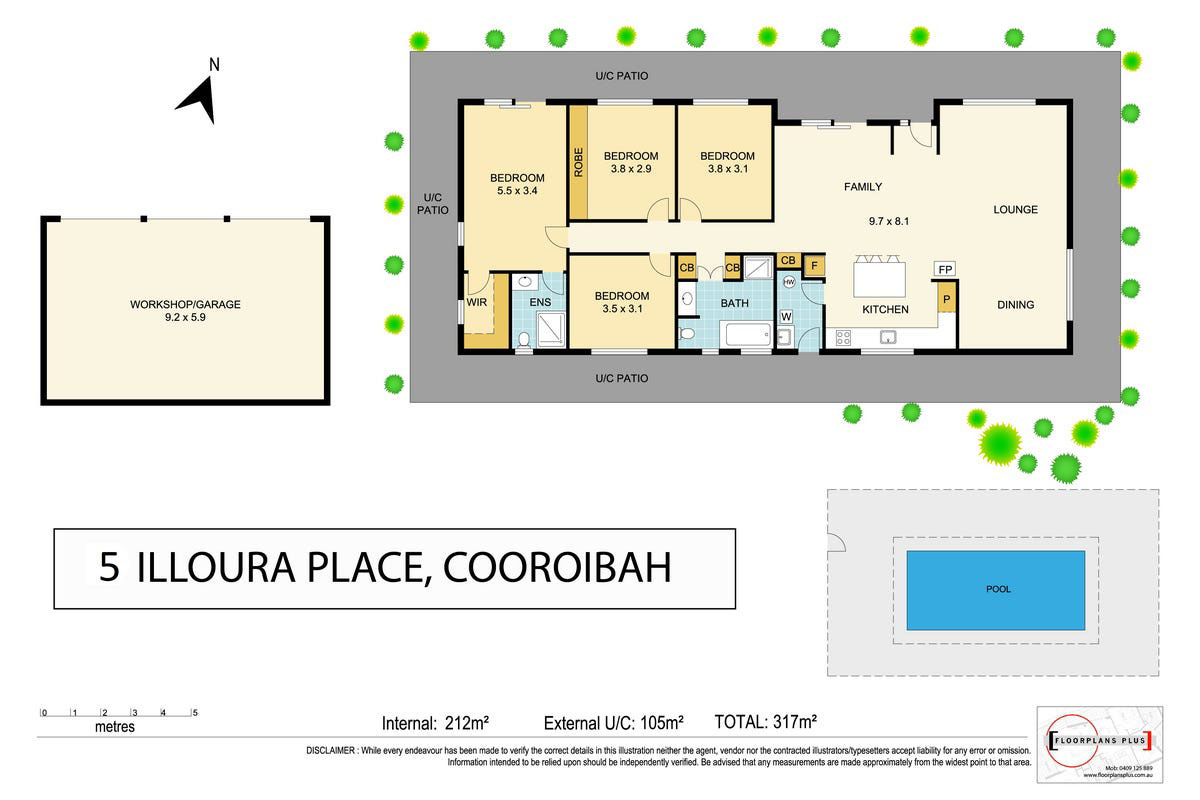 Floor plan for 5 Illoura Place, Cooroibah QLD 4565