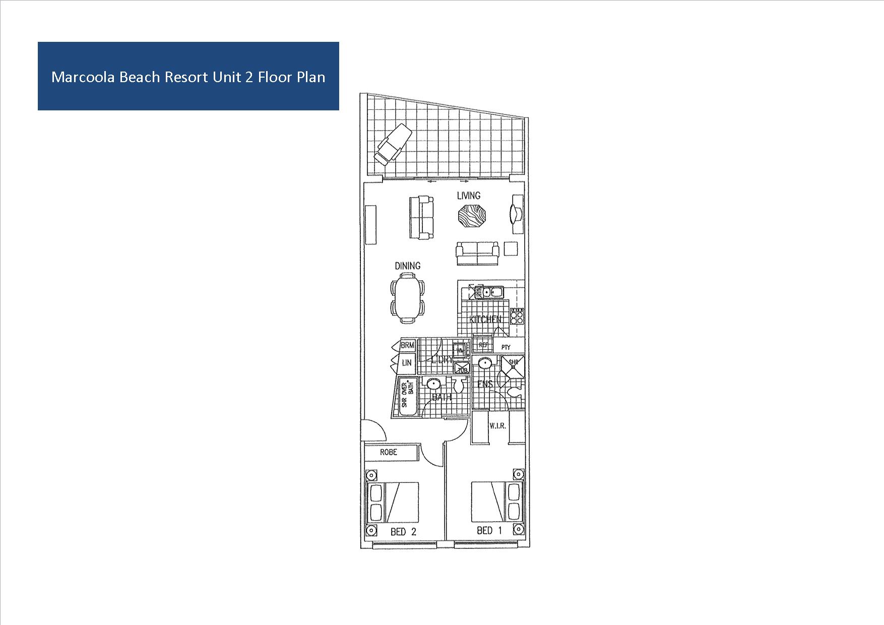 Floor plan for 72/885 David Low way Marcoola, QLD 4564