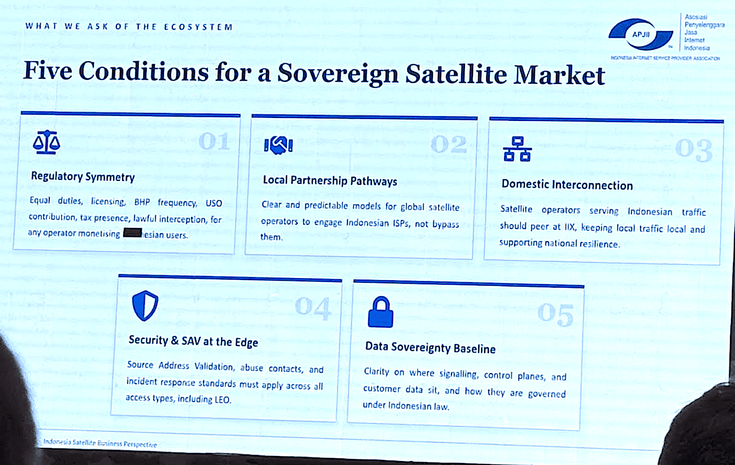 Indonesian ISPs and satellite operators ask regulators to assure that global constellations follow the rules