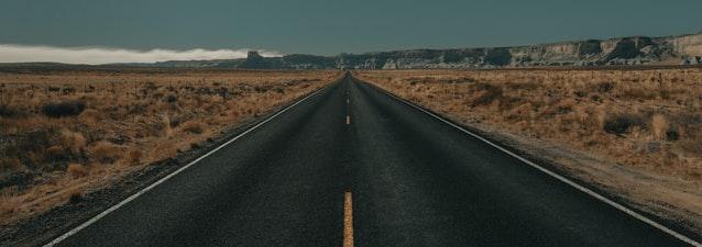 Long empty road