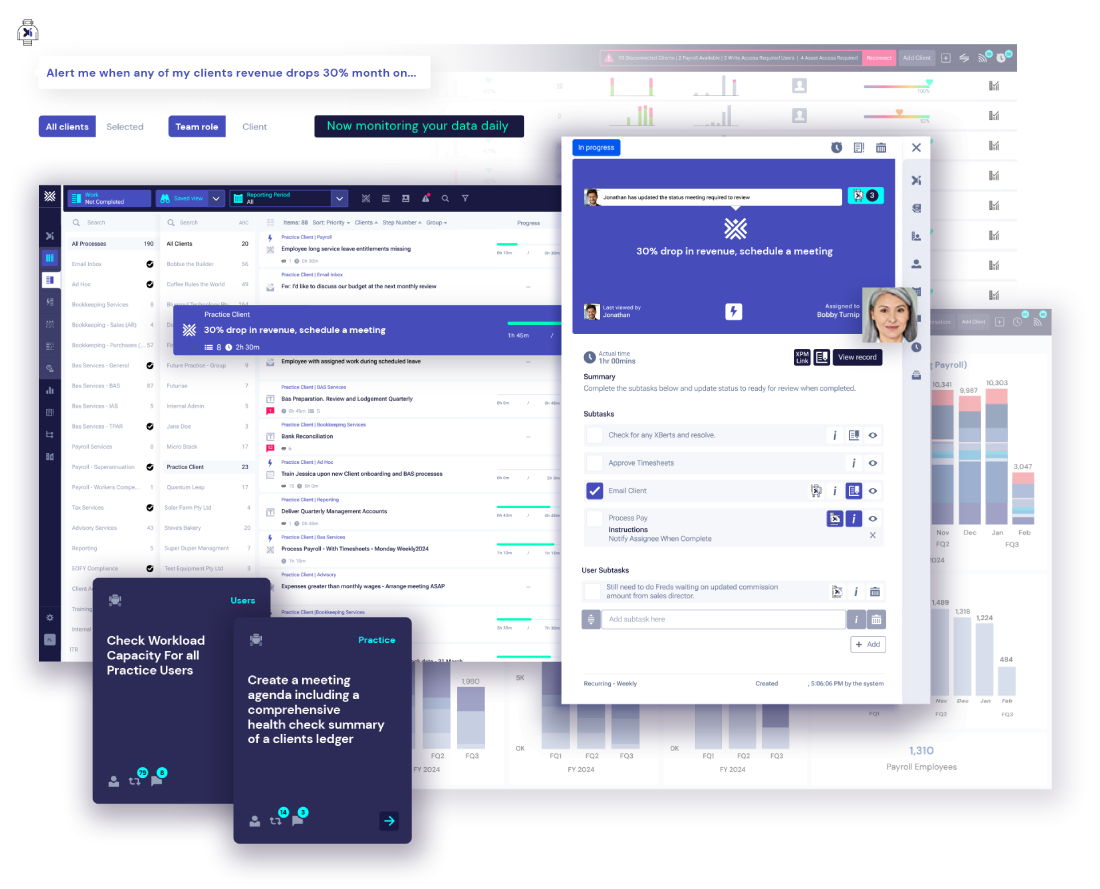 Simple and powerful XBert UX built to ensure teams can get work done fast.