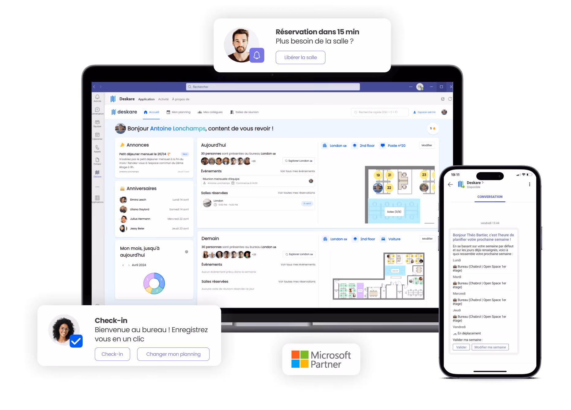 Deskare in Microsoft Teams, no more extra tools!