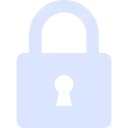 Blue padlock icon