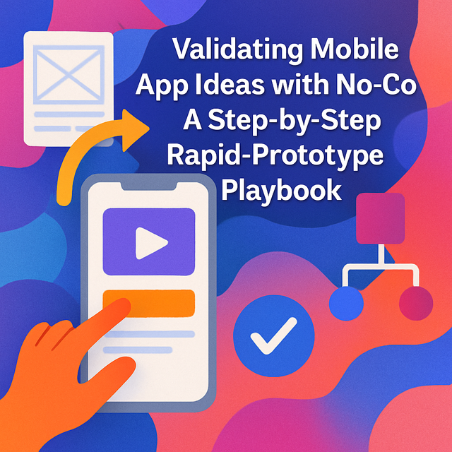 Validating Mobile App Ideas with No-Code: A Step-by-Step Rapid-Prototype Playbook