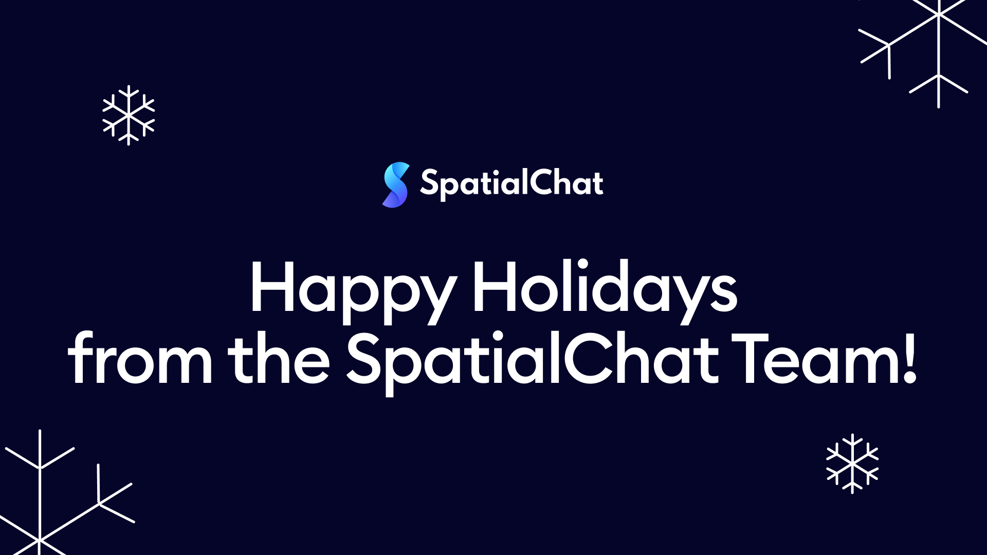Feature image for Happy Holidays from the SpatialChat Team!