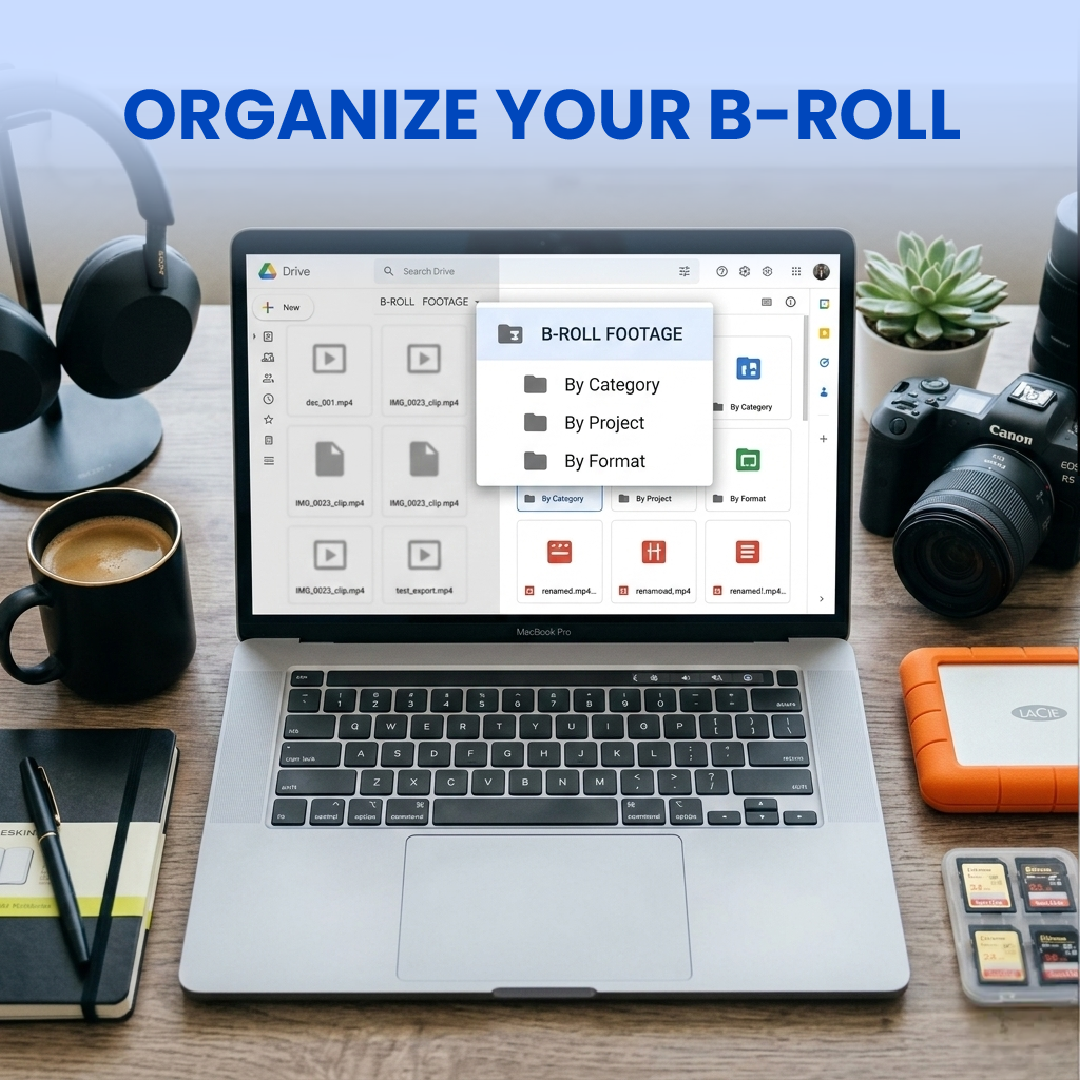  How to Organize B-Roll Footage and Never Fall Short of Video Content  