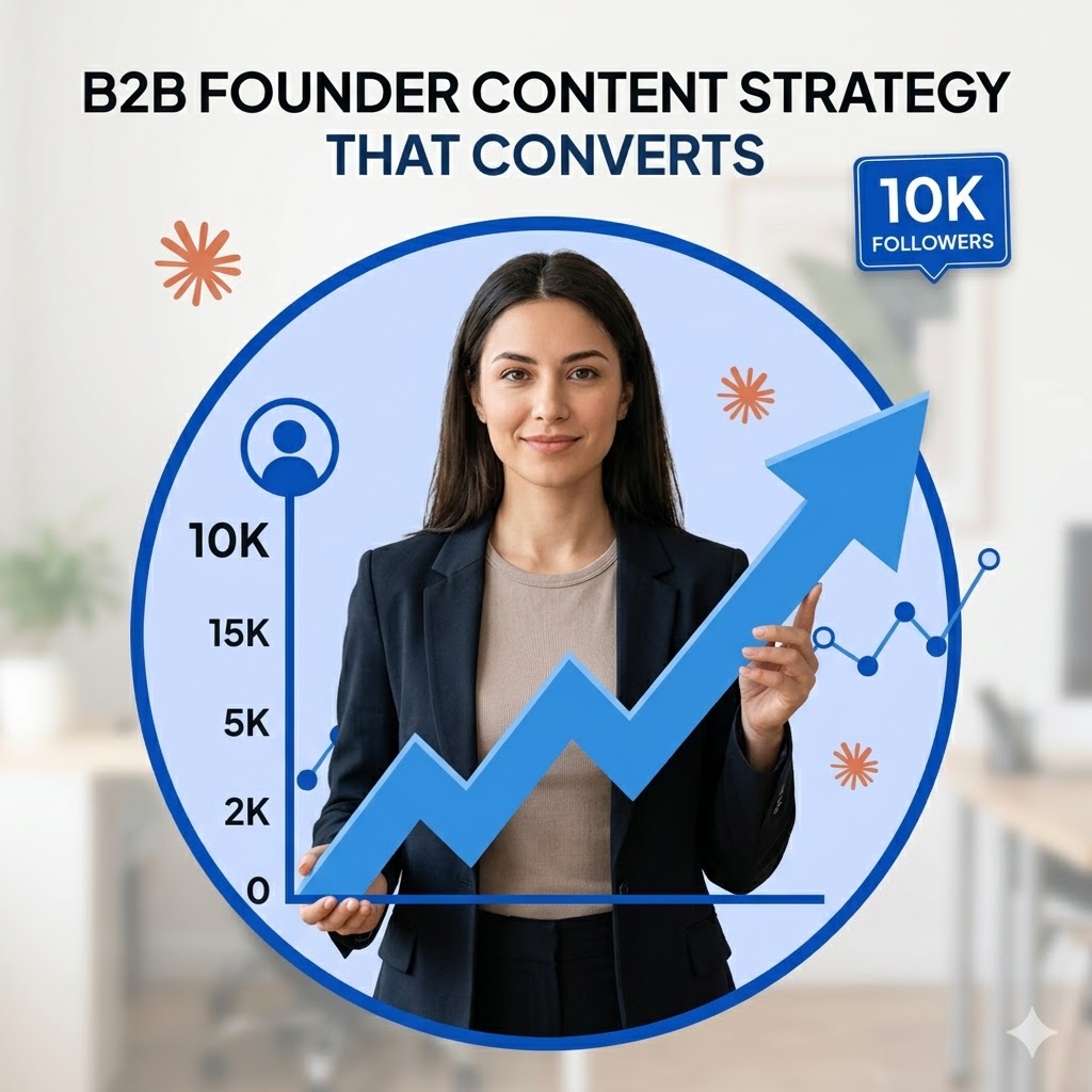 From Zero to 10K Followers: B2B Founder Content Strategy That Converts