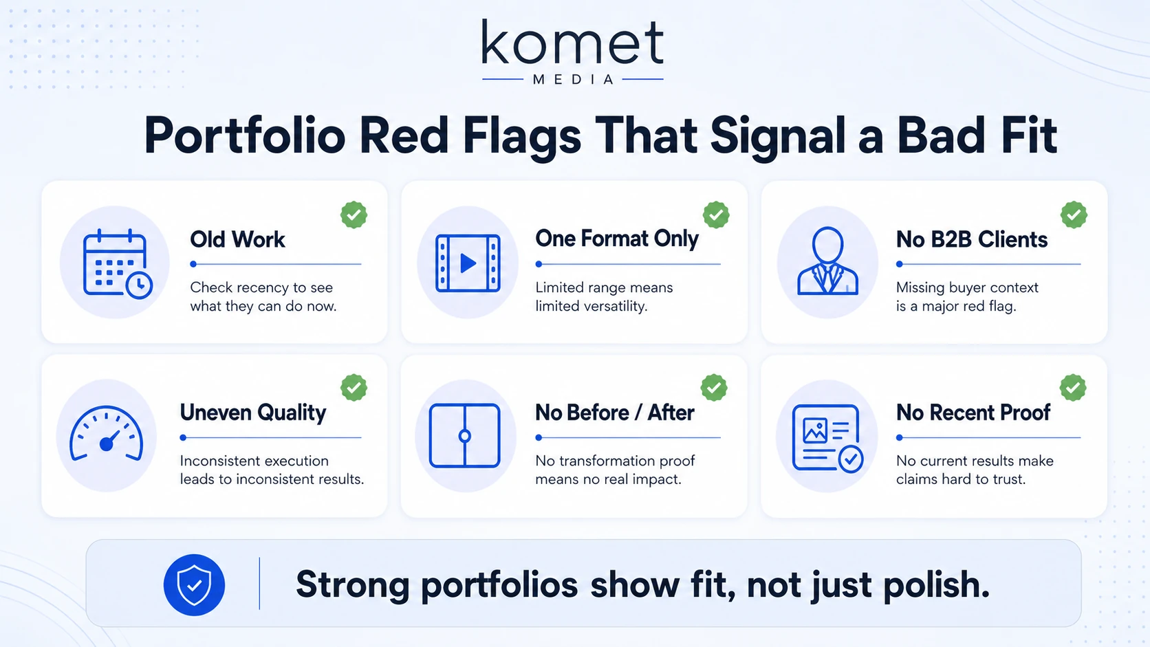 Video Editing Agency Portfolio Red Flags That Signal a Mismatch