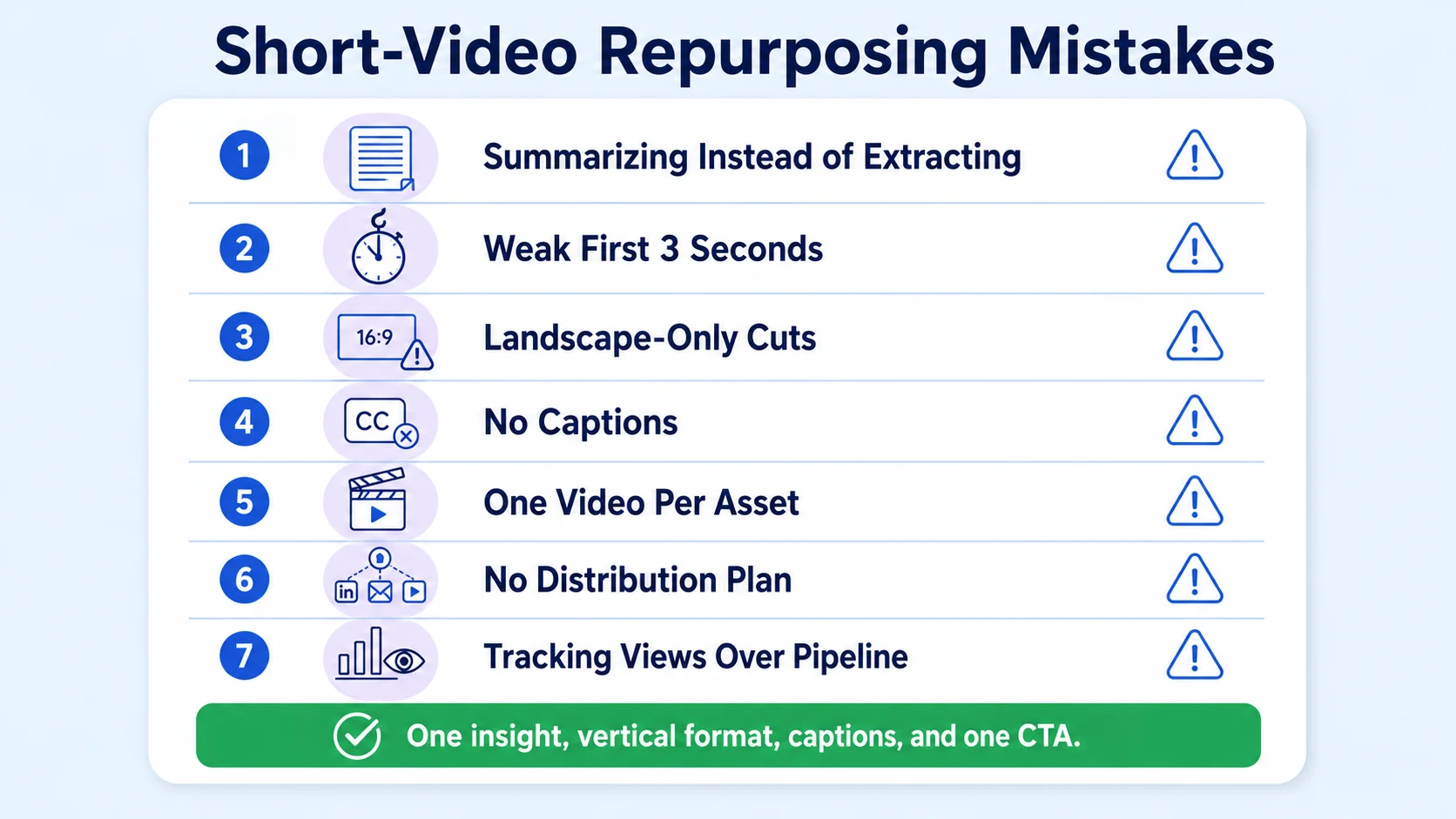 Common Mistakes When Converting Whitepapers to Short Video Content