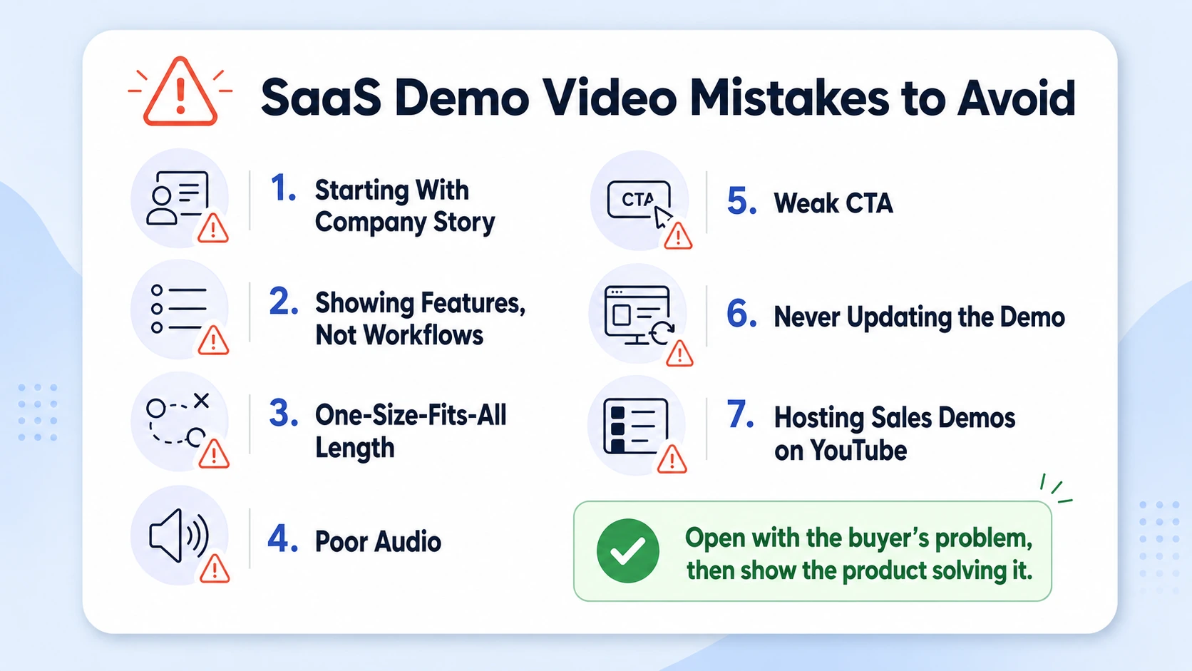 Common Mistakes That Kill SaaS Demo Video Performance