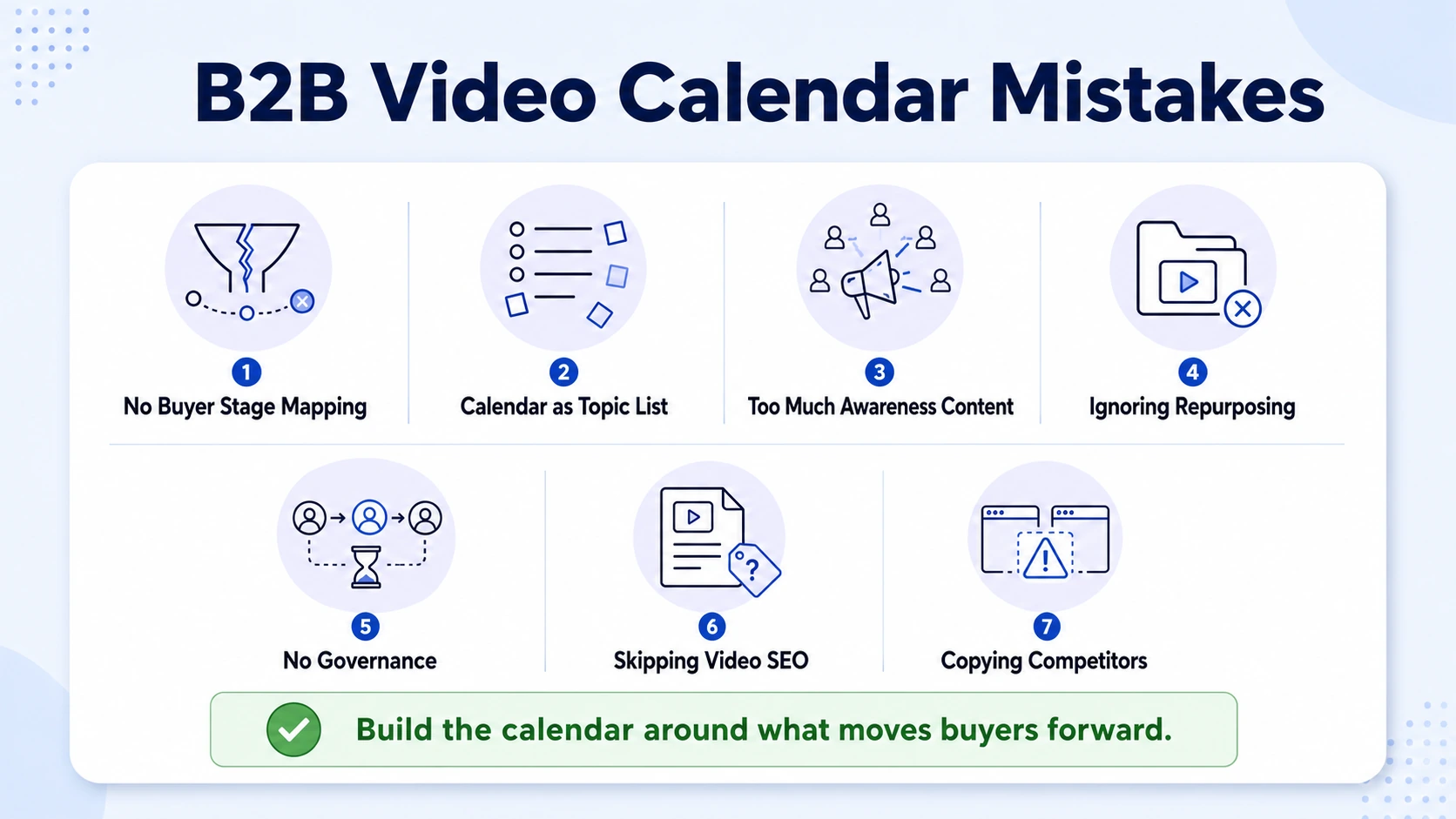 Common Mistakes When Planning B2B Video Content Calendars