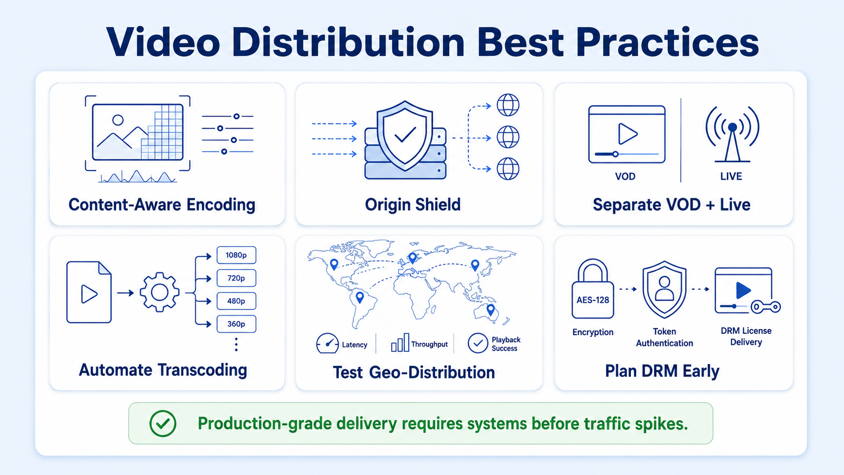 Video Distribution System Design Best Practices for Scale