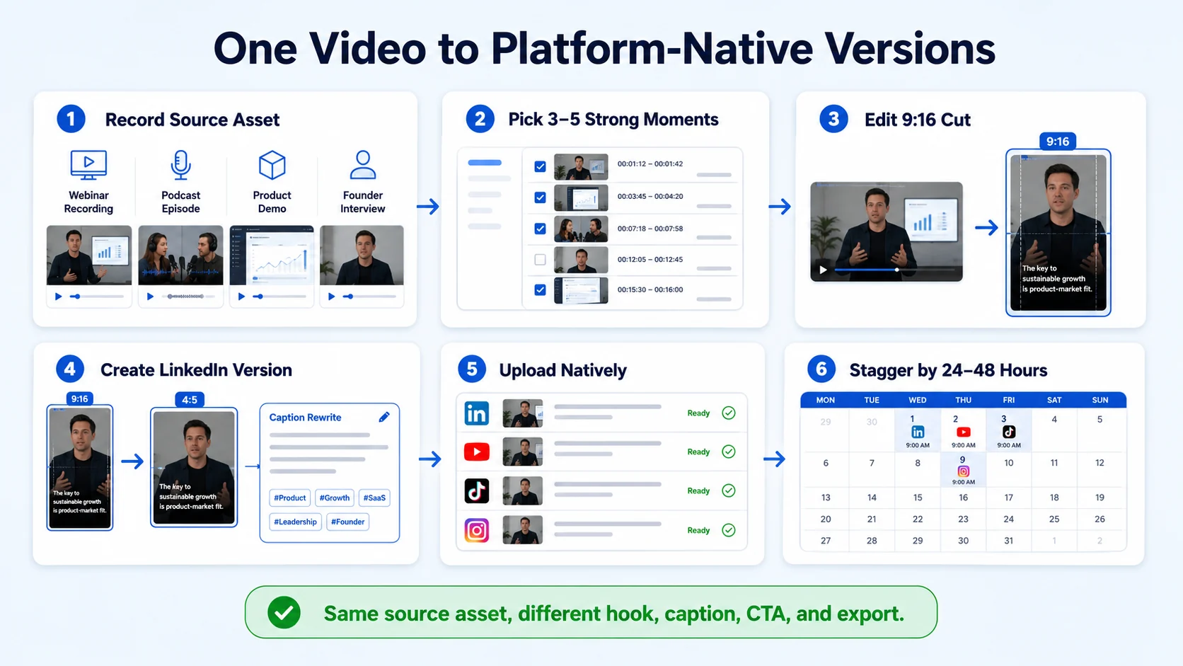 How to Repurpose One Video Into Multiple Platform-Specific Versions