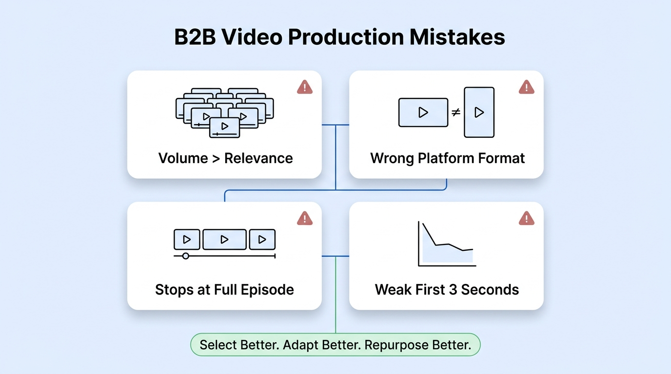 What Common B2B Video Production Mistakes Should Your Team Avoid?