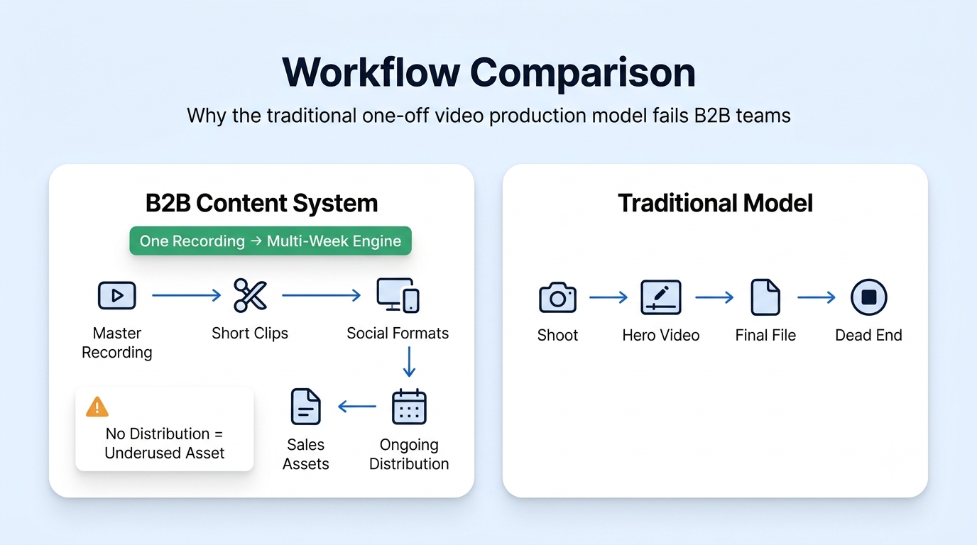 Why Does the Traditional Video Production Model Fail B2B Teams?