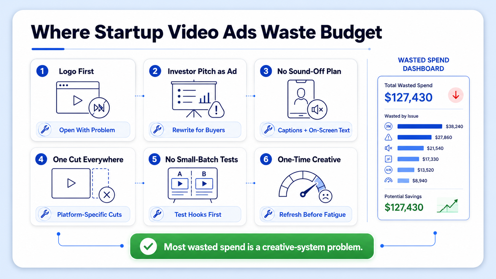 Where Funded AI/Tech Startups Lose Money on Video Ads