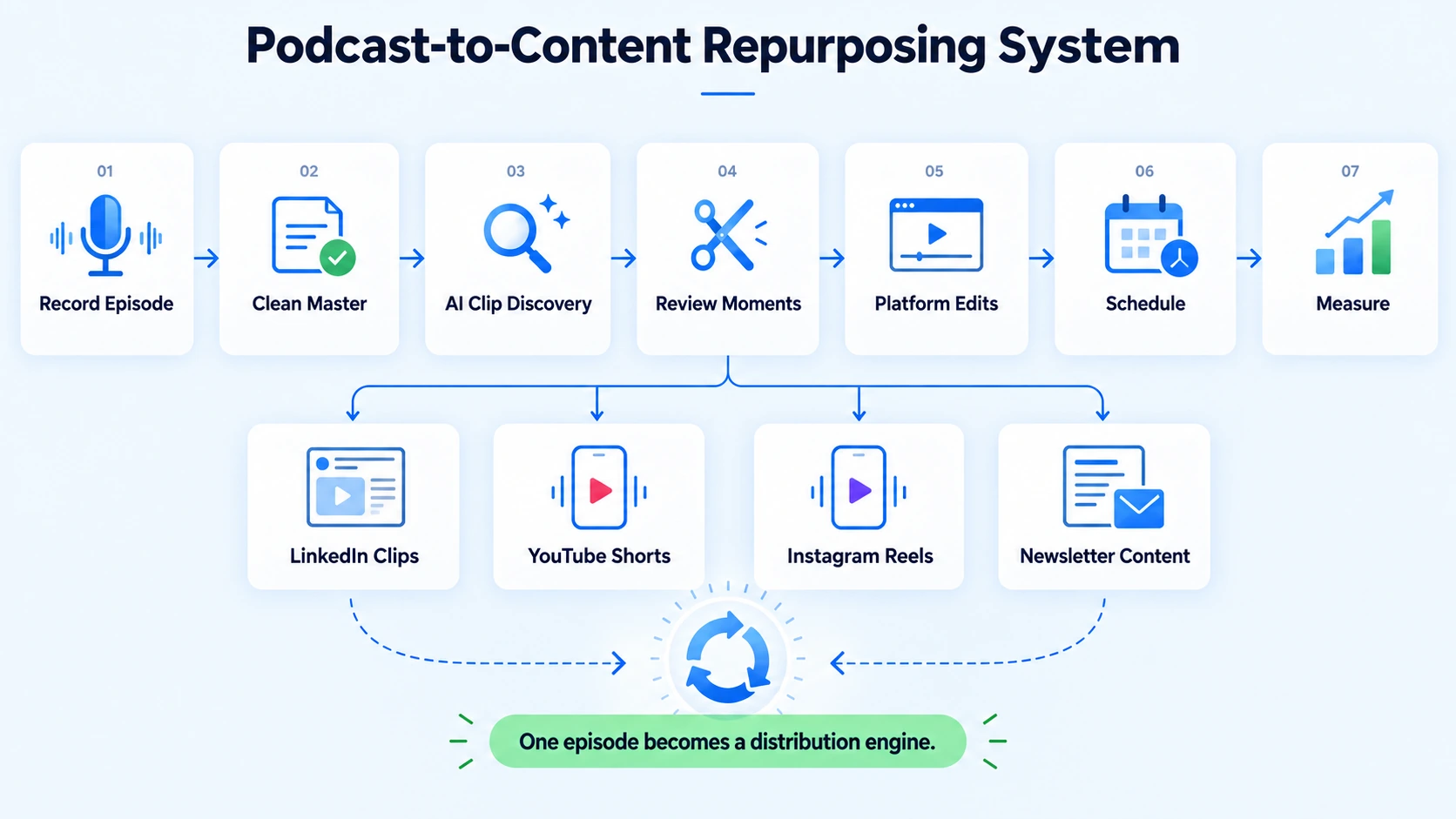 Content Repurposing Workflow: How to Cut Clips at Scale