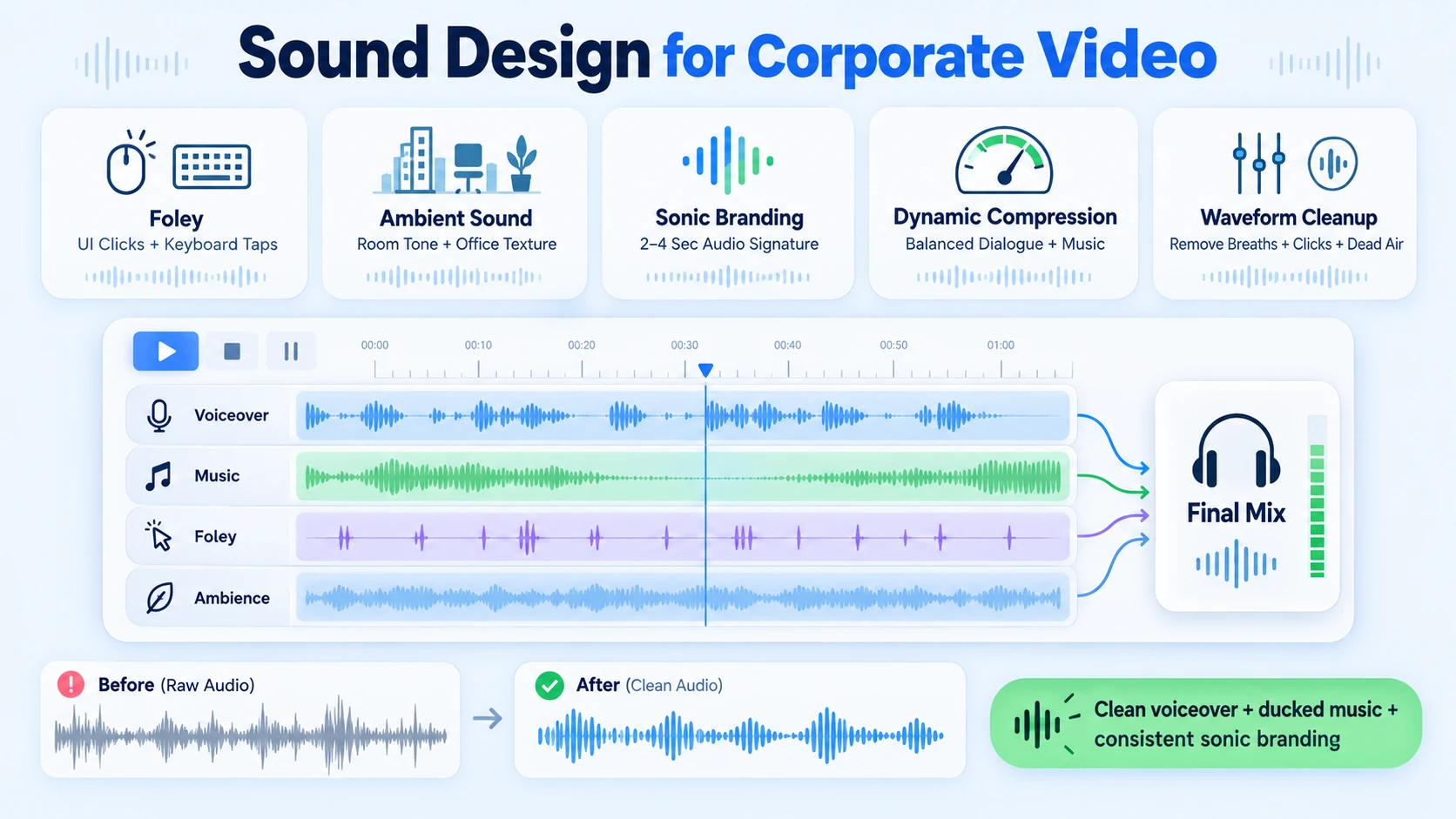 What Sound Design Elements Work Best for Corporate Videos
