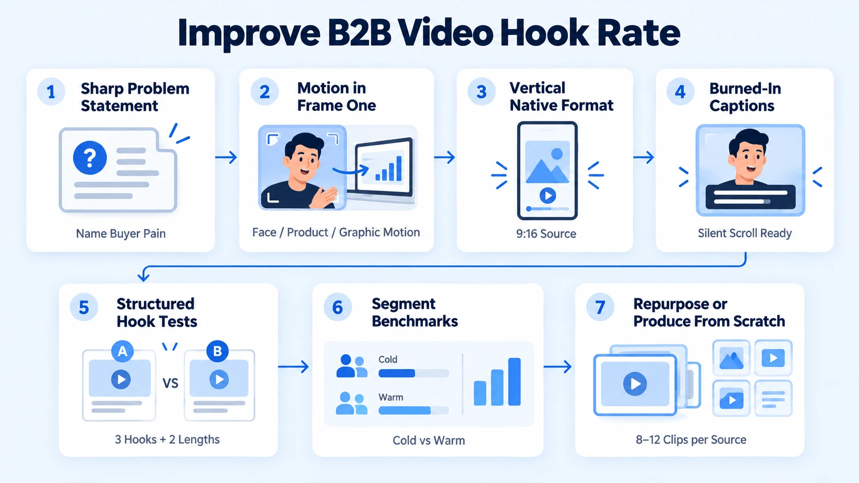 How to Improve Hook Rate on B2B LinkedIn Video Ads