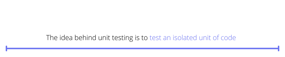 A quote about the idea of unit testing