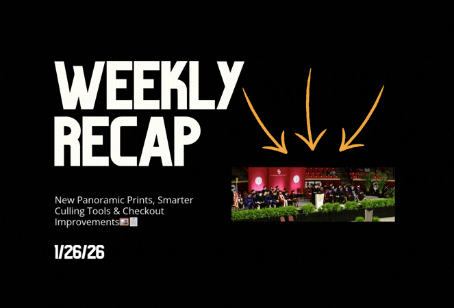 Weekly Recap: New Panoramic Prints, Smarter Culling Tools & Checkout Improvements🖼️🧾