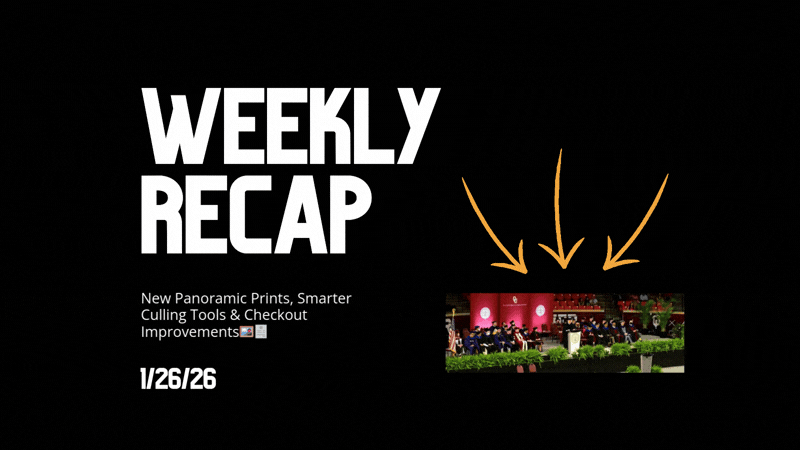 Weekly Recap: New Panoramic Prints, Smarter Culling Tools & Checkout Improvements🖼️🧾
