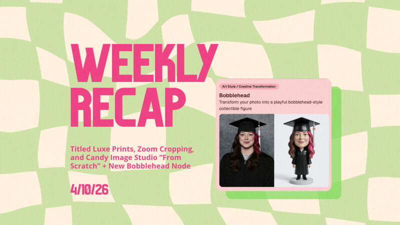 Weekly Recap: Titled Luxe Prints, Zoom Cropping, and Candy Image Studio “From Scratch”