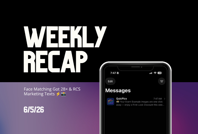 Weekly Recap: Face Matching Got 28× Faster, Virtual Group Builder Upgrades & RCS Marketing Texts ⚡📸