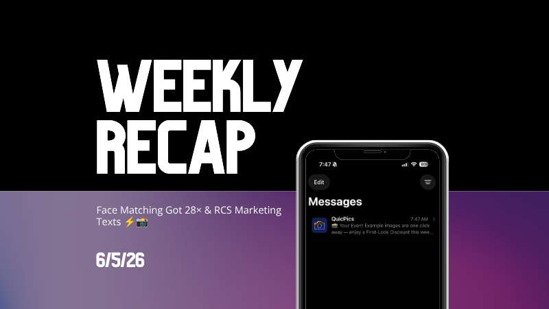 Weekly Recap: Face Matching Got 28× Faster, Virtual Group Builder Upgrades & RCS Marketing Texts ⚡📸